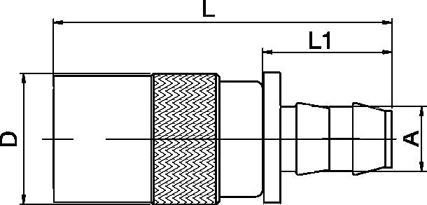 Coupler Push Lock, Straight