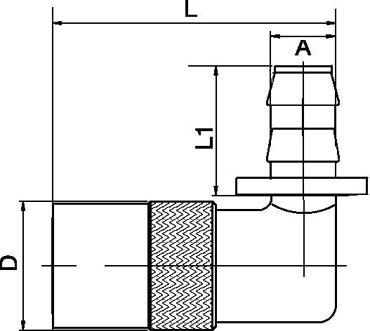 Coupler Push Lock, 90°