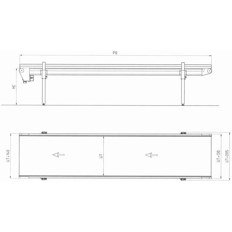 Heavy Duty Conveyor with PU/PVC Belt