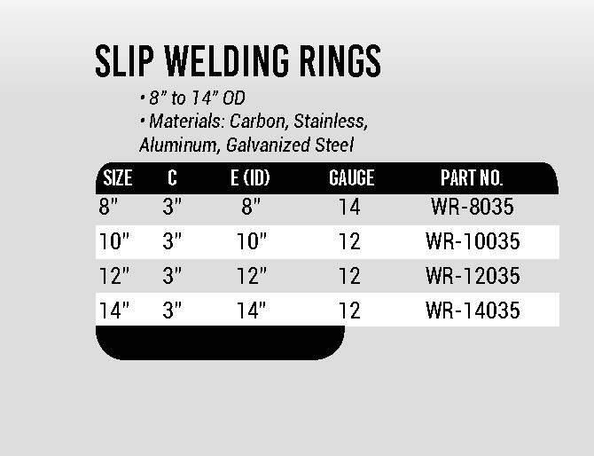 Slip Welding Rings