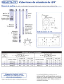 Manifolds de Aluminio de 3/4”