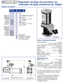 Delta-Q® Regulador de flujo de precisión con indicador de flujo turbulento Dr. Eddy®