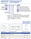 Manifolds de Aluminio DUOFLOW® de 3/4"