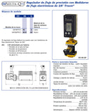 Delta-Q® Regulador de flujo de precisión con Medidores de flujo electrónicos de 3/8" Tracer®