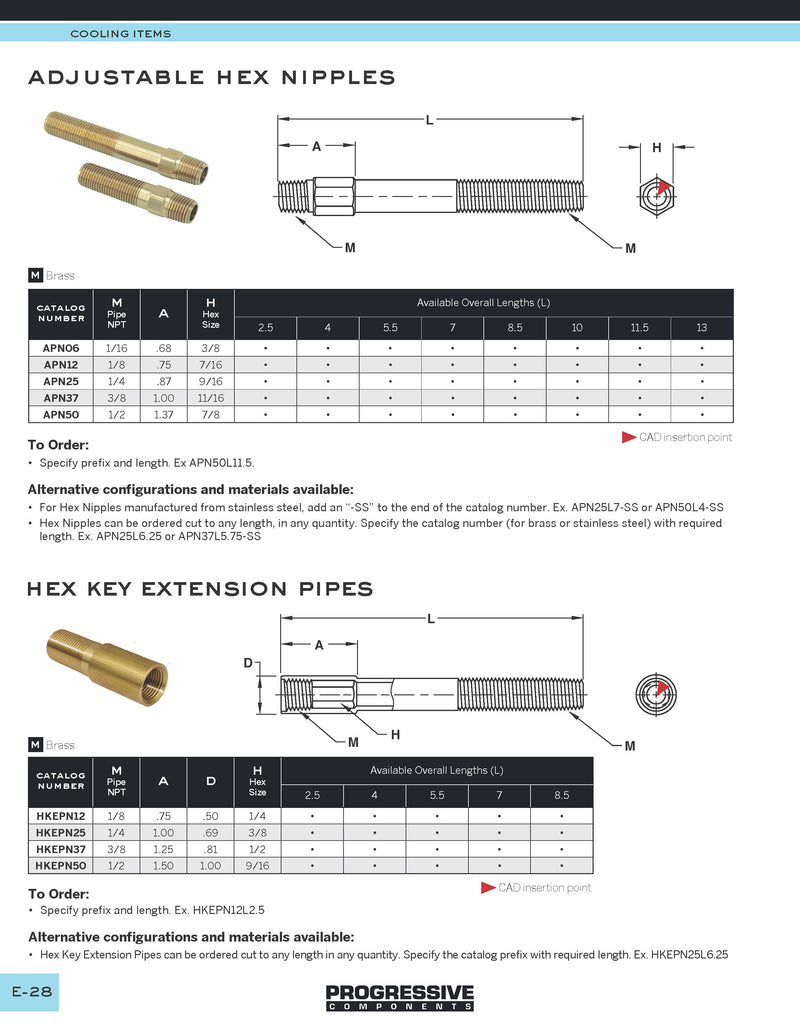 Hex Key Extension Pipes
